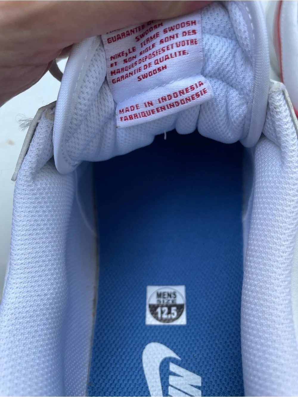 Nike Cortez White Sneakers Size 12.5 Men’s